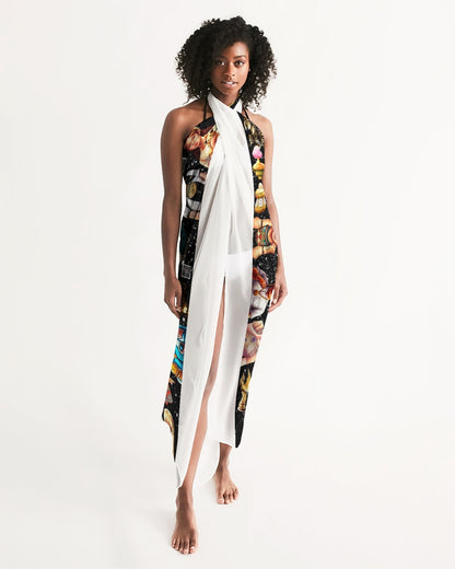 Womens Abstrak All-Over Print Swim Cover Up