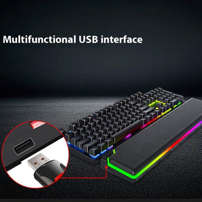 RGB Keyboard Support Wristband High Rebound Luminous Machinery Keyboard Support