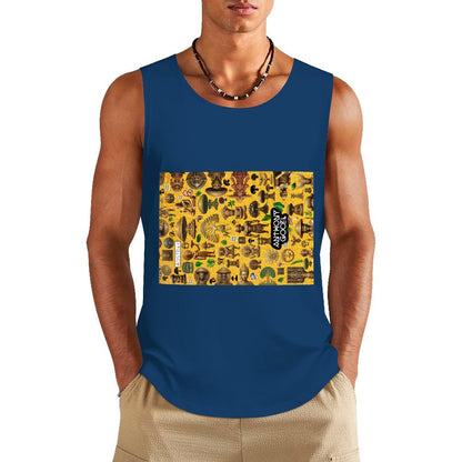 DTF 160gsm Men's Cotton Tank Top BX (Front Printing)