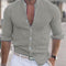 Men's Solid Color Casual Long Sleeve Shirt