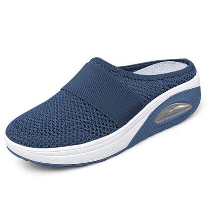 New Women's Slipper Head Large Size Thick Sole Sandals Platform Breathable Mesh Flat Shoes Women Flip Flops