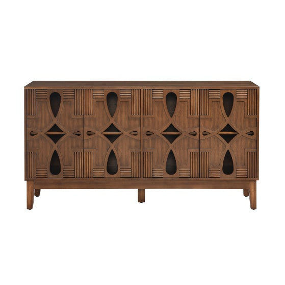 60.5 Inch Medieval Modern Sideboard Buffet Cabinet With Lockers