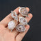 1pc Natural Stone Pendants Sliver Plated Agates Druzy Connector for Jewelry Making Diy Women Necklace Accessory