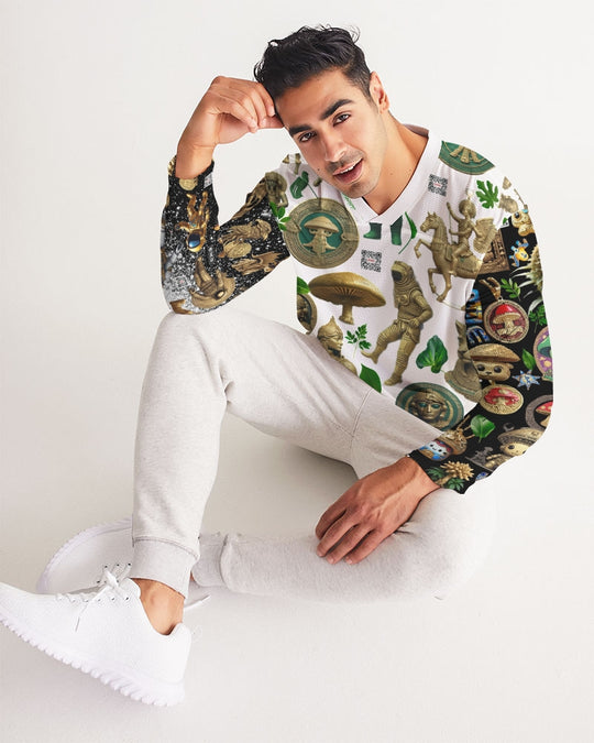 Mushroom Abstak Collection Men's All-Over Print Long Sleeve Sports Jersey