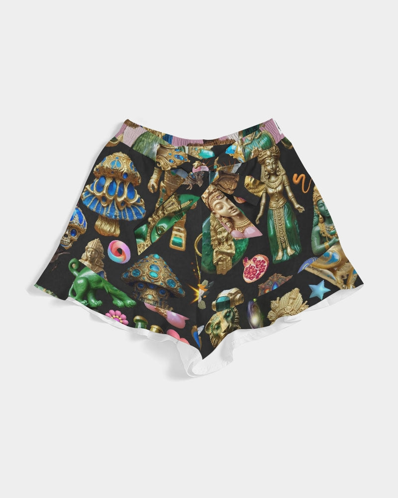 IMG_3100 Women's All-Over Print Ruffle Shorts