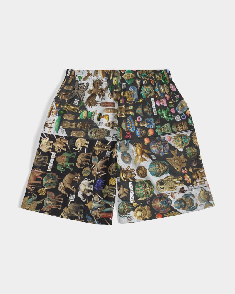 Abstraknyc Men's All-Over Print Jogger Shorts