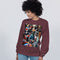 Trendy Abstrak Pattern Unisex Sweatshirt | Champion