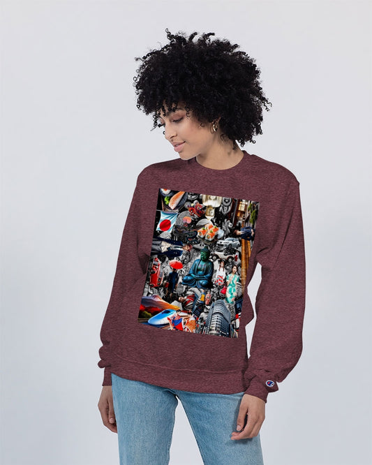 Trendy Abstrak Pattern Unisex Sweatshirt | Champion