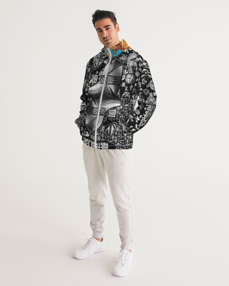 Matrix Vison Men's All-Over Print Windbreaker