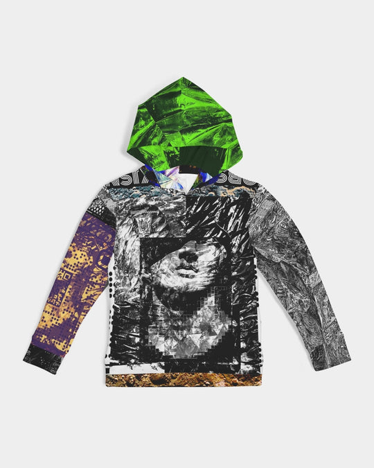 Midnight Mirage Abstract Design Kids All-Over Print Hoodie