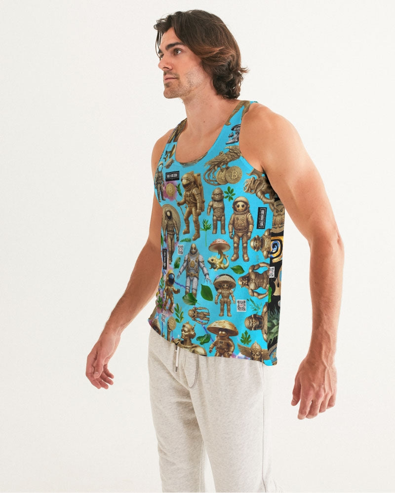 Mushroom Abstak Collection Men's All-Over Print Tank