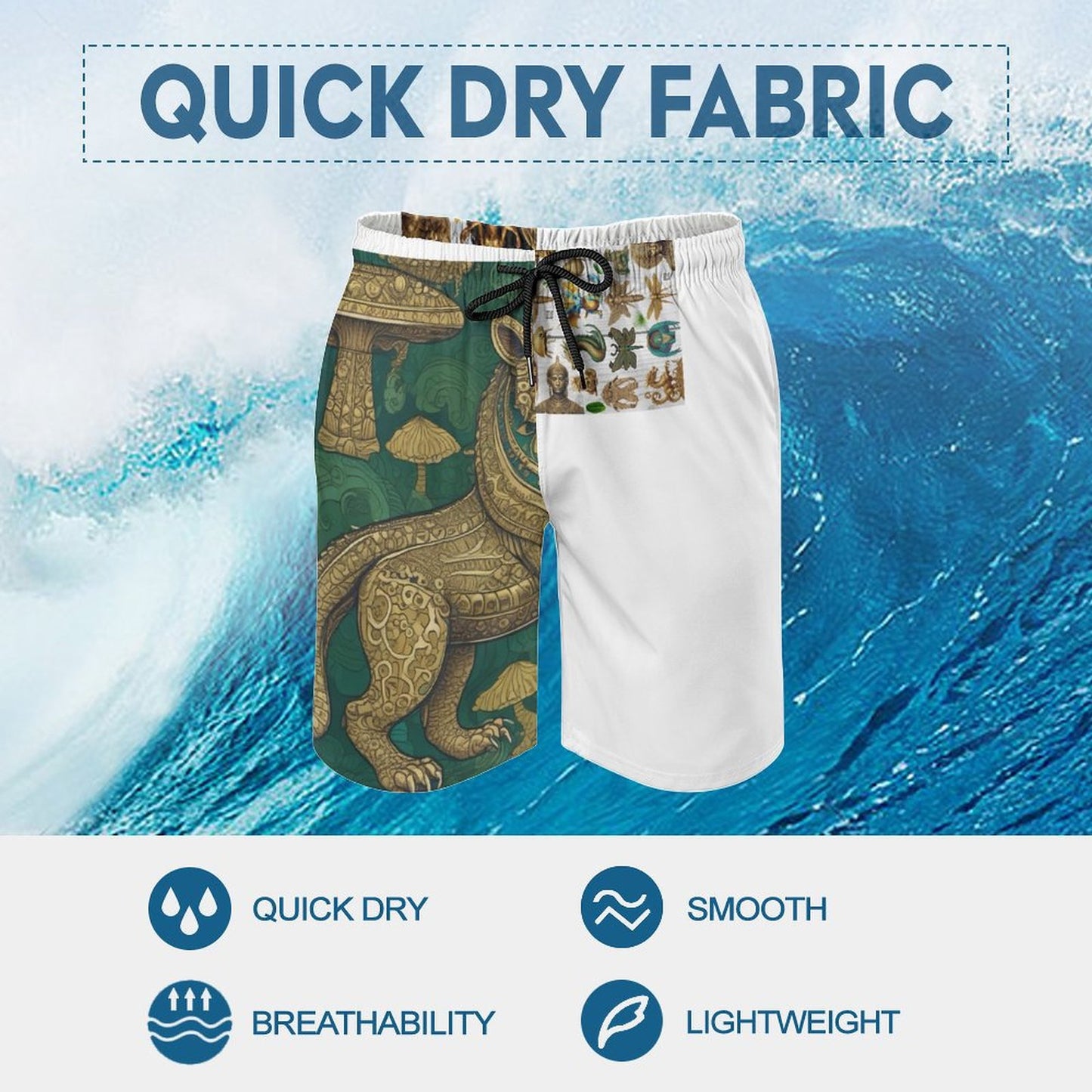 Men's Board Shorts D1P (All-Over Printing)