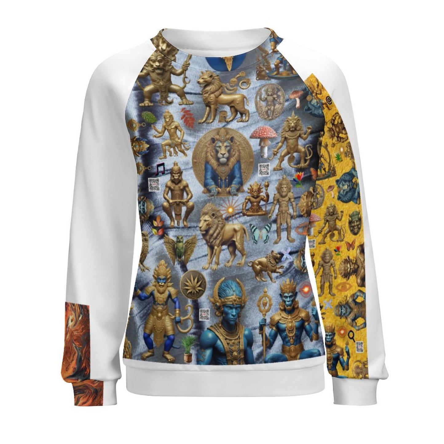 280gsm Custom Sweatshirt Designs Raglan Style RHDEC2 (All-Over Printing)