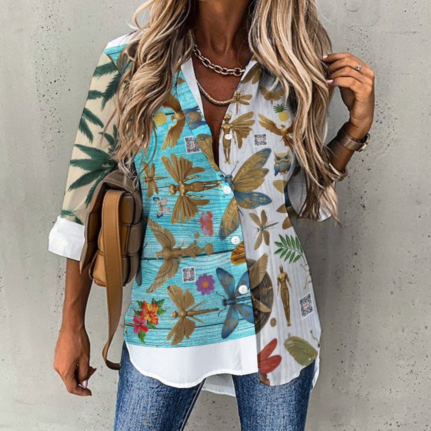 Custom Printed Women's shirts AY008 (All-Over Printing)