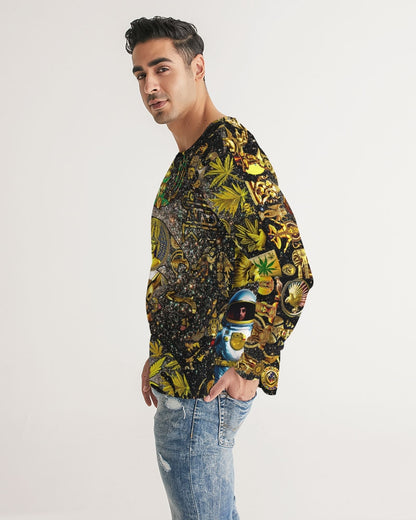 Ancient Abstrak Men's All-Over Print Long Sleeve Tee