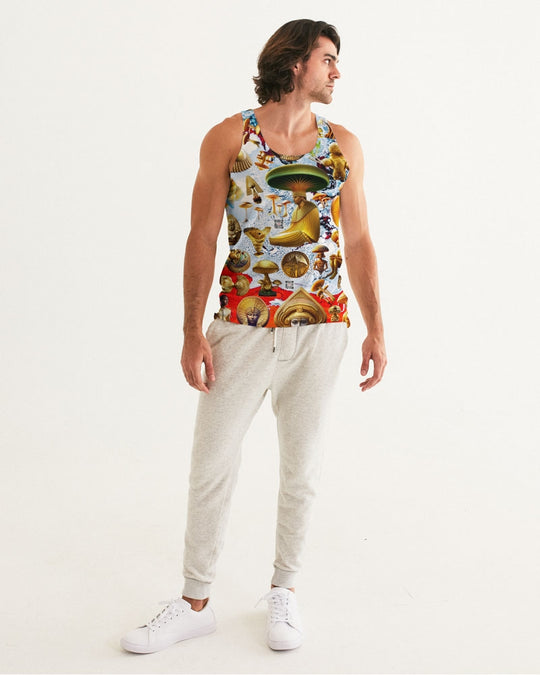 Illustration Abstrak Men's All-Over Print Tank