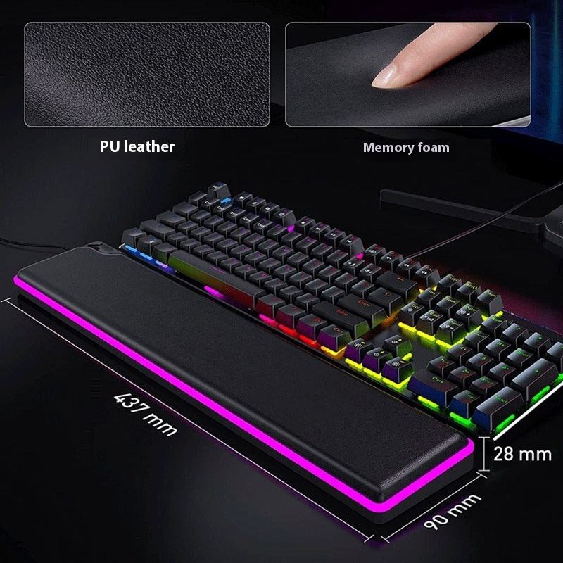 RGB Keyboard Support Wristband High Rebound Luminous Machinery Keyboard Support