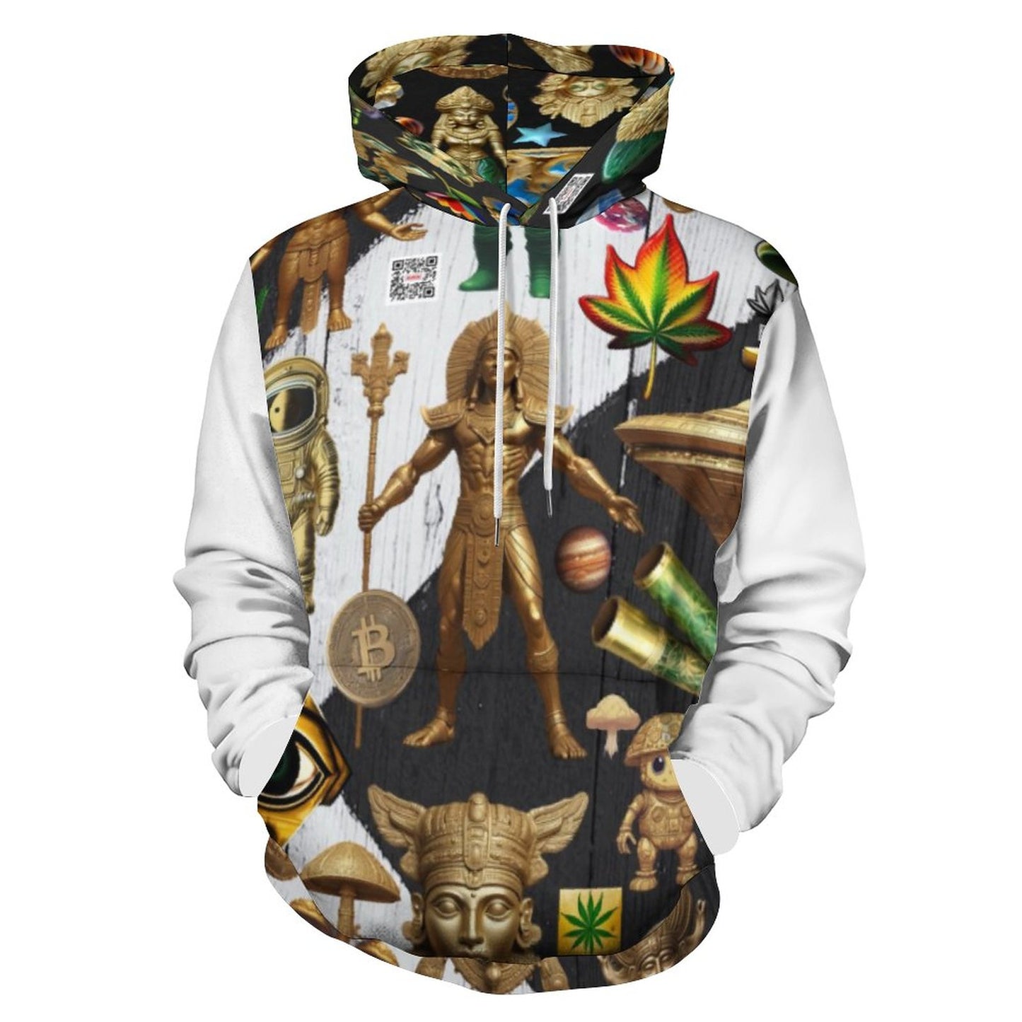 230gsm Men's Cool Hoodie with Double-layer Cap (All-Over Printing)