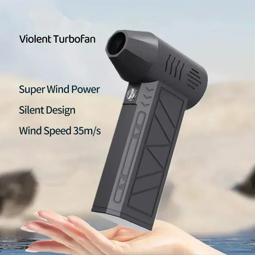 130000 RPM Mini Air Blower Handheld Electric Turbo Jet Fan Brushless Motor Violent Blower Wind Speed 52m/s Industrial Duct Fan