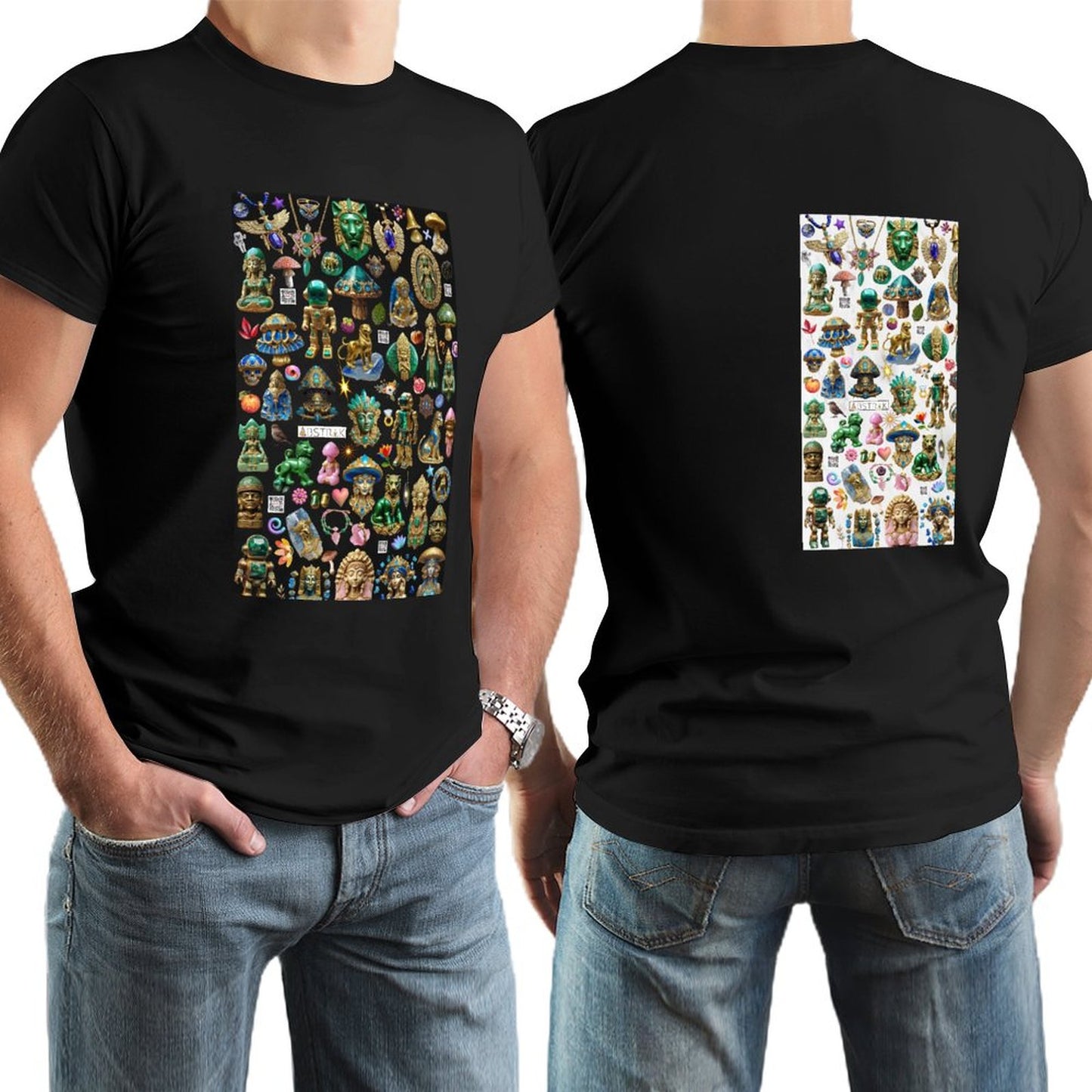 DTG 150gsm Short Sleeve Tshirt Men (High Definition & Dual-sided Printing)