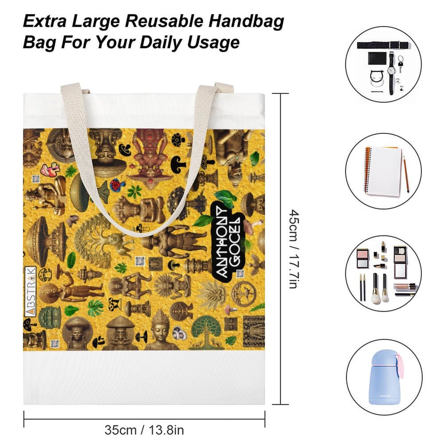 Tote Canvas Bag (Dual-sided Printing)