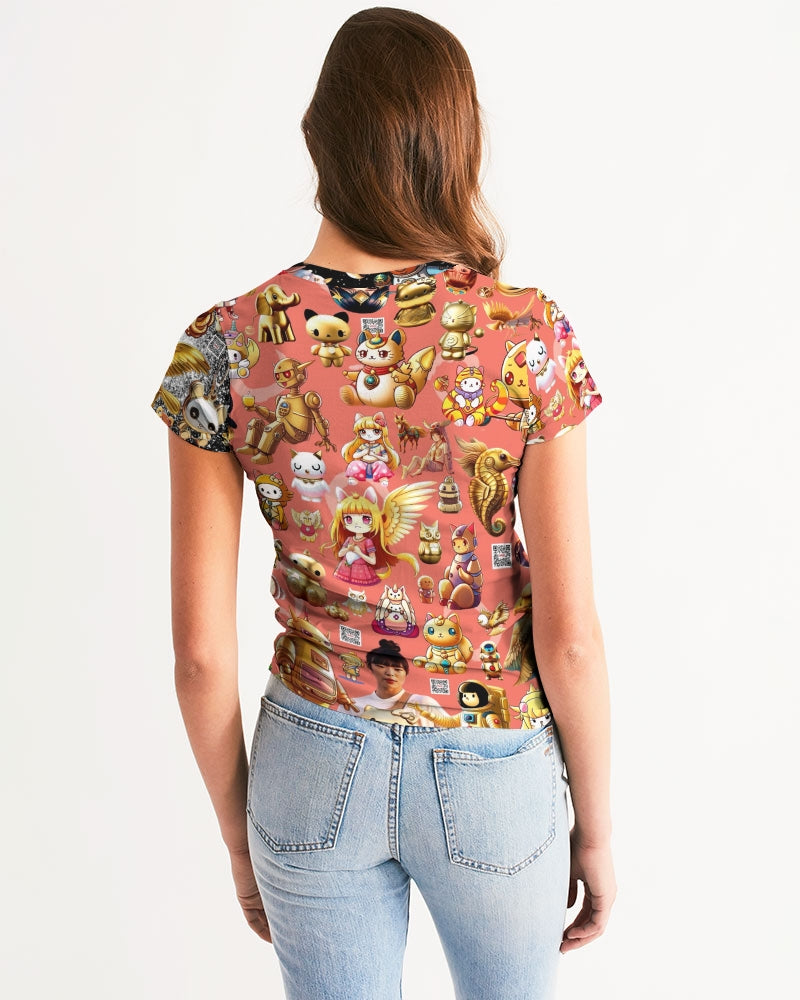 Womens Abstrak Women's All-Over Print Tee