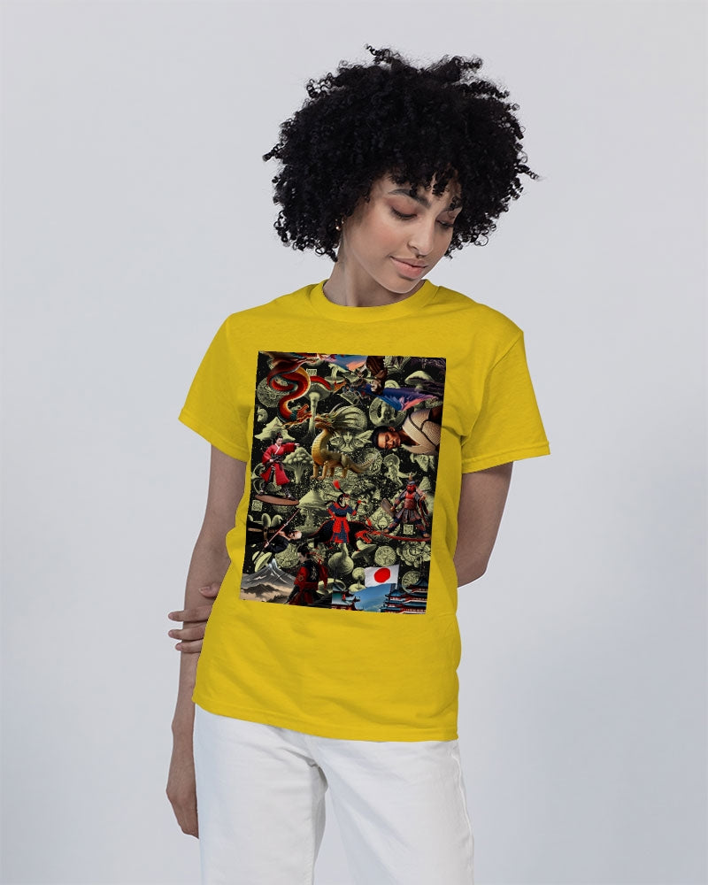 Trendy Abstrak Pattern Unisex Heavy Cotton T-Shirt | Gildan