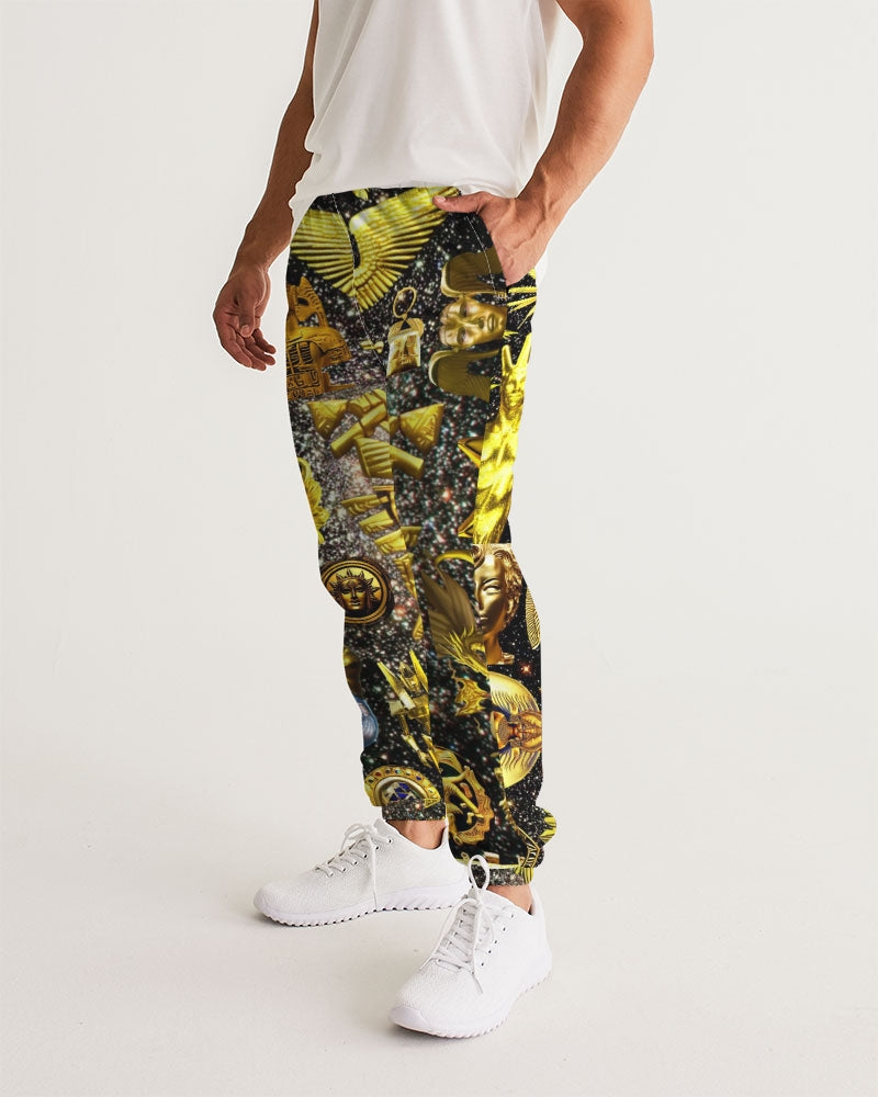 Ancient Abstrak Men's All-Over Print Track Pants