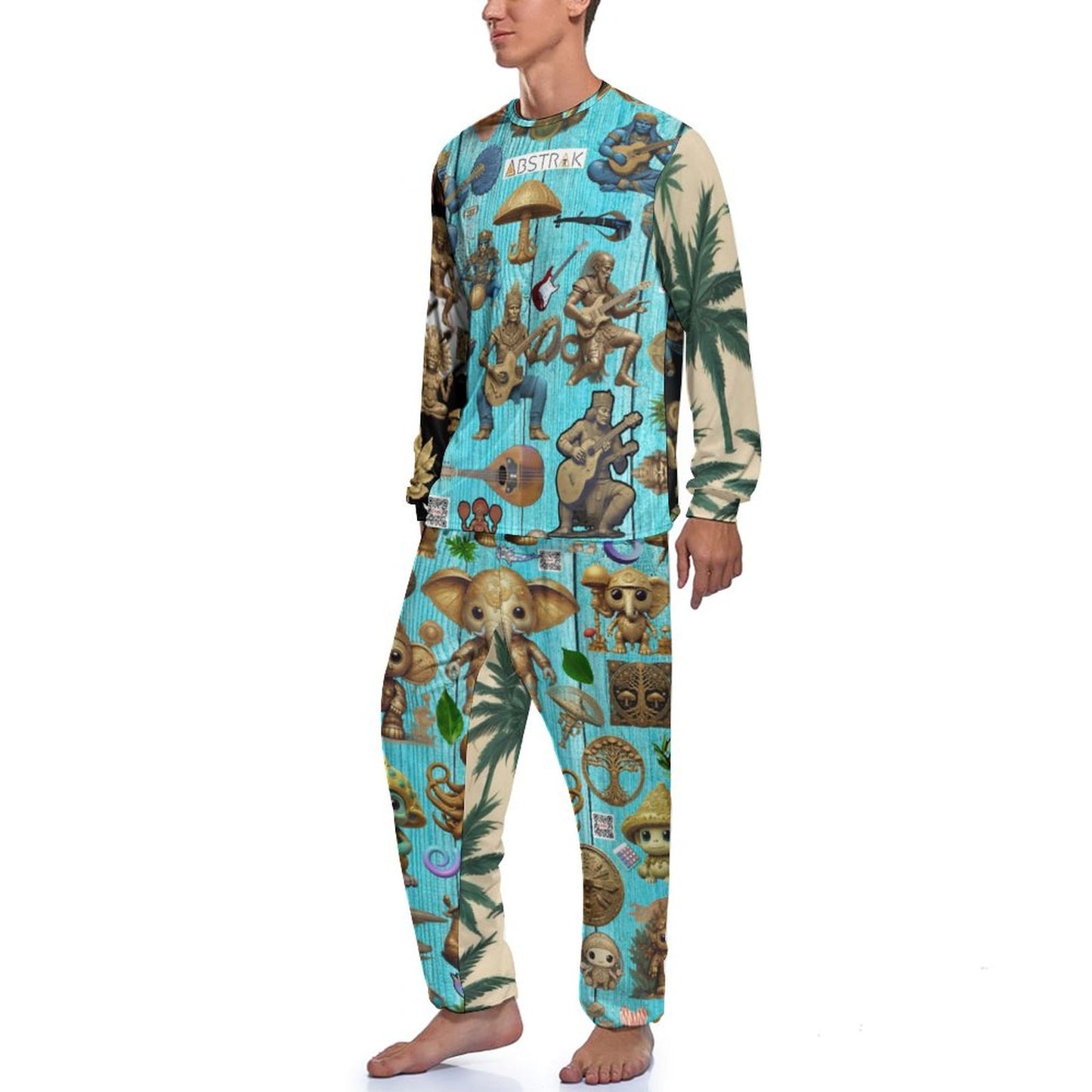 180gsm Men's Loungewear Set JJ1201 (All-Over Printing)