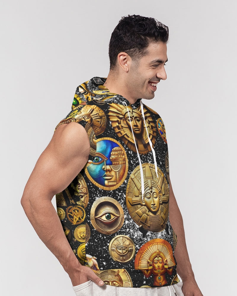 Evil Eye Abtrak Men's All-Over Print Heavyweight Sleeveless Hoodie