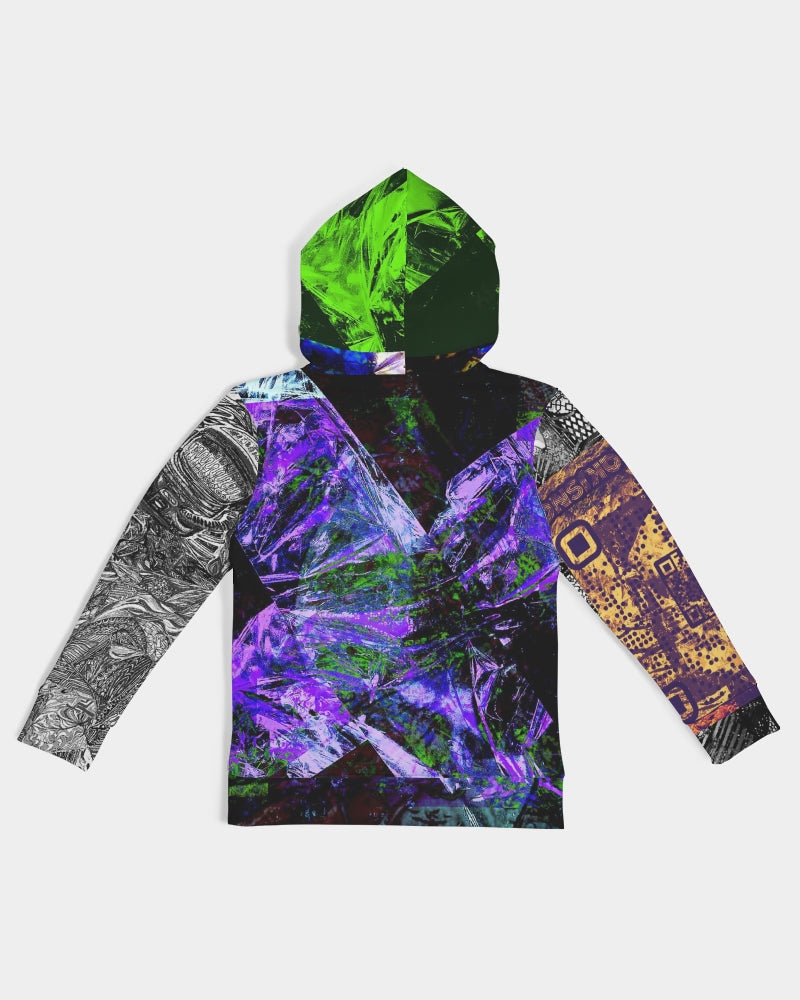 Midnight Mirage Abstract Design Kids All-Over Print Hoodie