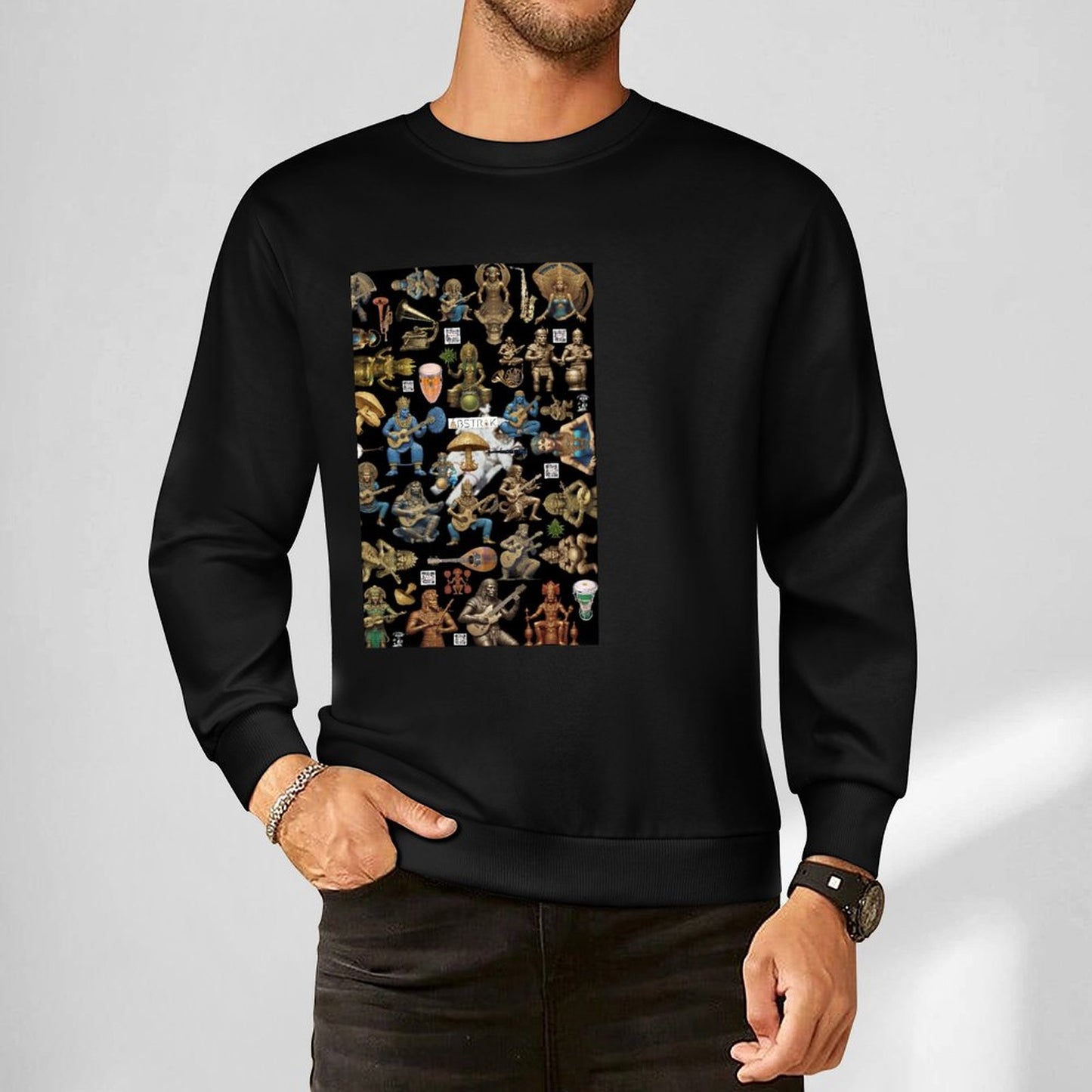 DTF 250gsm Cotton Men's Sweatshirt (Front Printing)