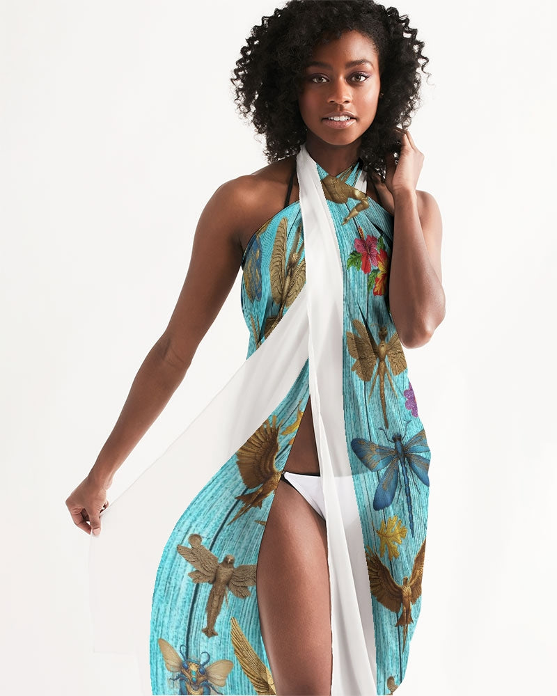 Abstrak dragonfly All-Over Print Swim Cover Up