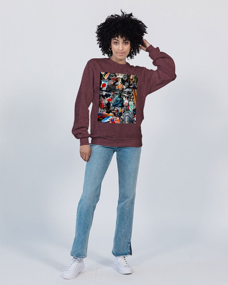 Trendy Abstrak Pattern Unisex Sweatshirt | Champion