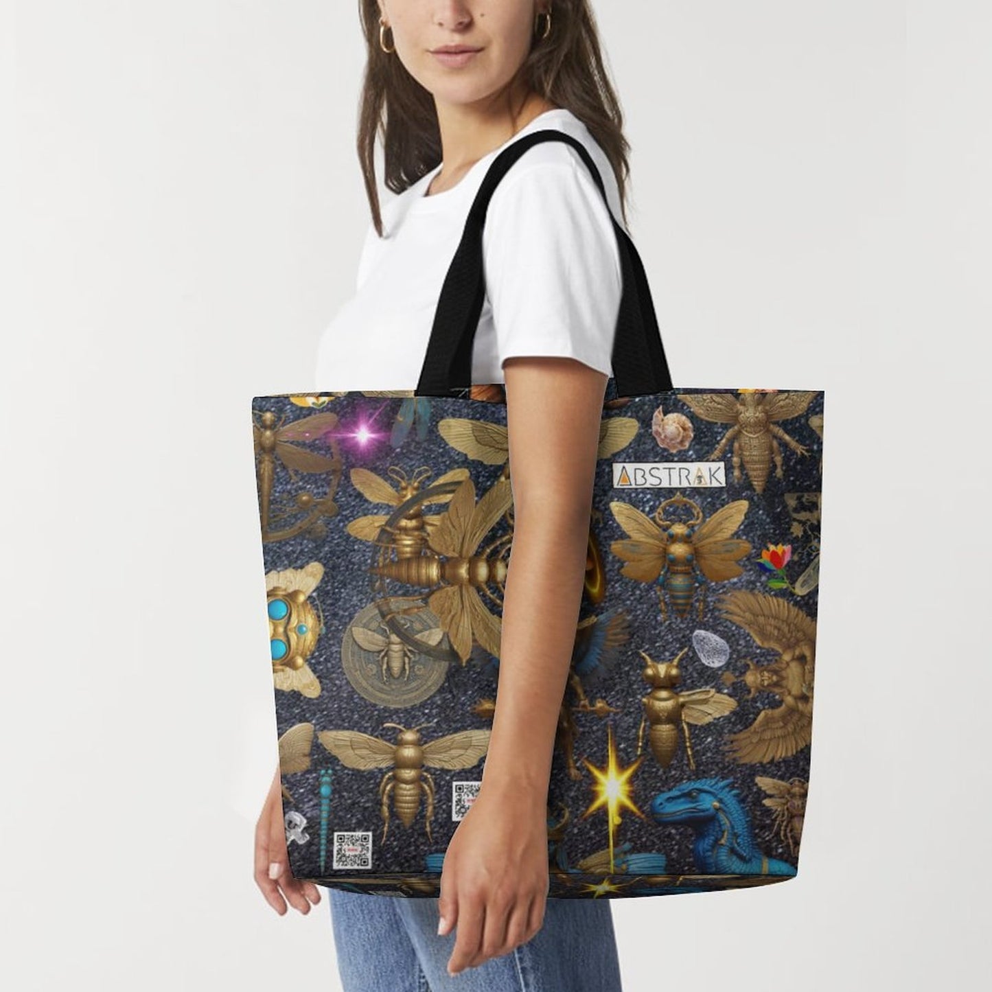 Large One Shoulder Shopping Bag (All-Over Printing)