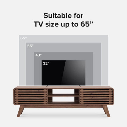 Ensley TV Stand, Mid Century Modern TV Stand for 55/60/65 inch TV, Farmhouse TV Stand, Entertainment Center with Storage