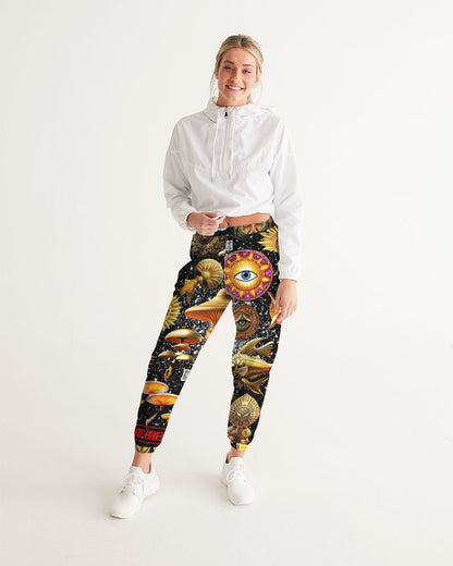 Eye and Face Abstrak Women's All-Over Print Track Pants