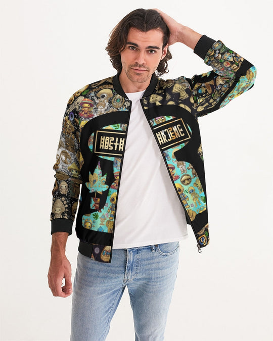 Elephant Collection Men's All-Over Print Bomber Jacket