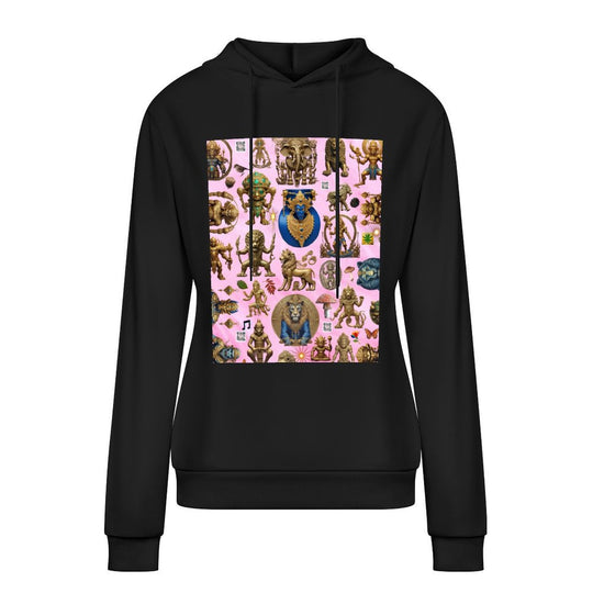 DTG 255gsm Cotton Printed Hoodie for Women (Front Printing)