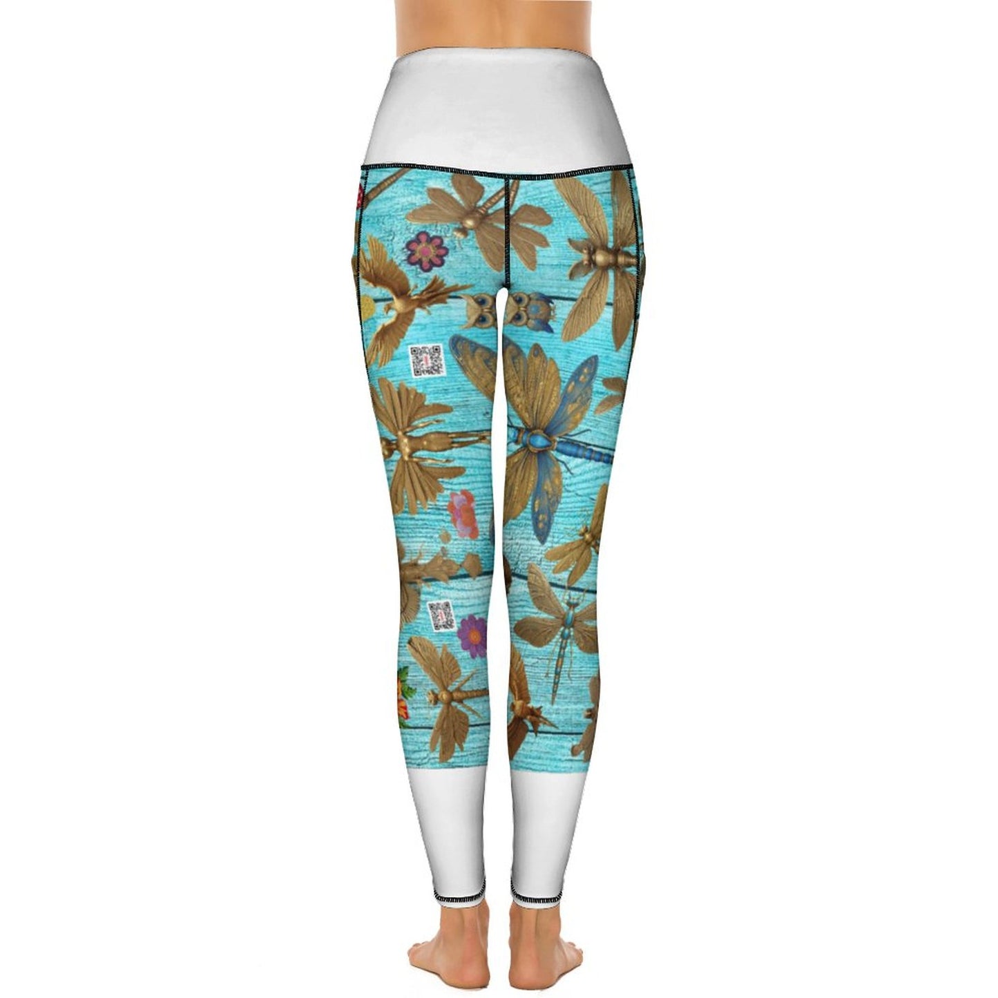 Custom Printed Yoga Pants with 2 Pockets CE003 (All-Over Printing)