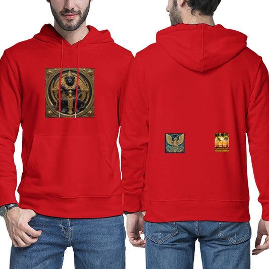 DTG 255gsm Men's Hoodie with Pouch (Dual-sided Printing)