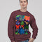 Colorful Weed Abstrak Unisex Sweatshirt | Champion