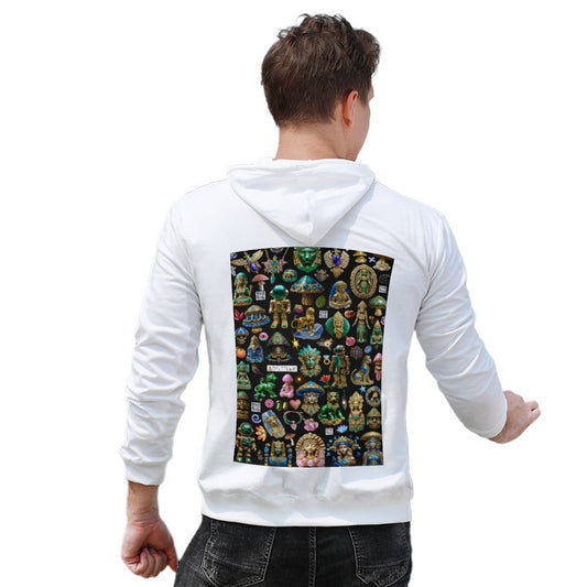 DTG 255gsm Cotton Men's Hoodie Back Print (Back Printing)