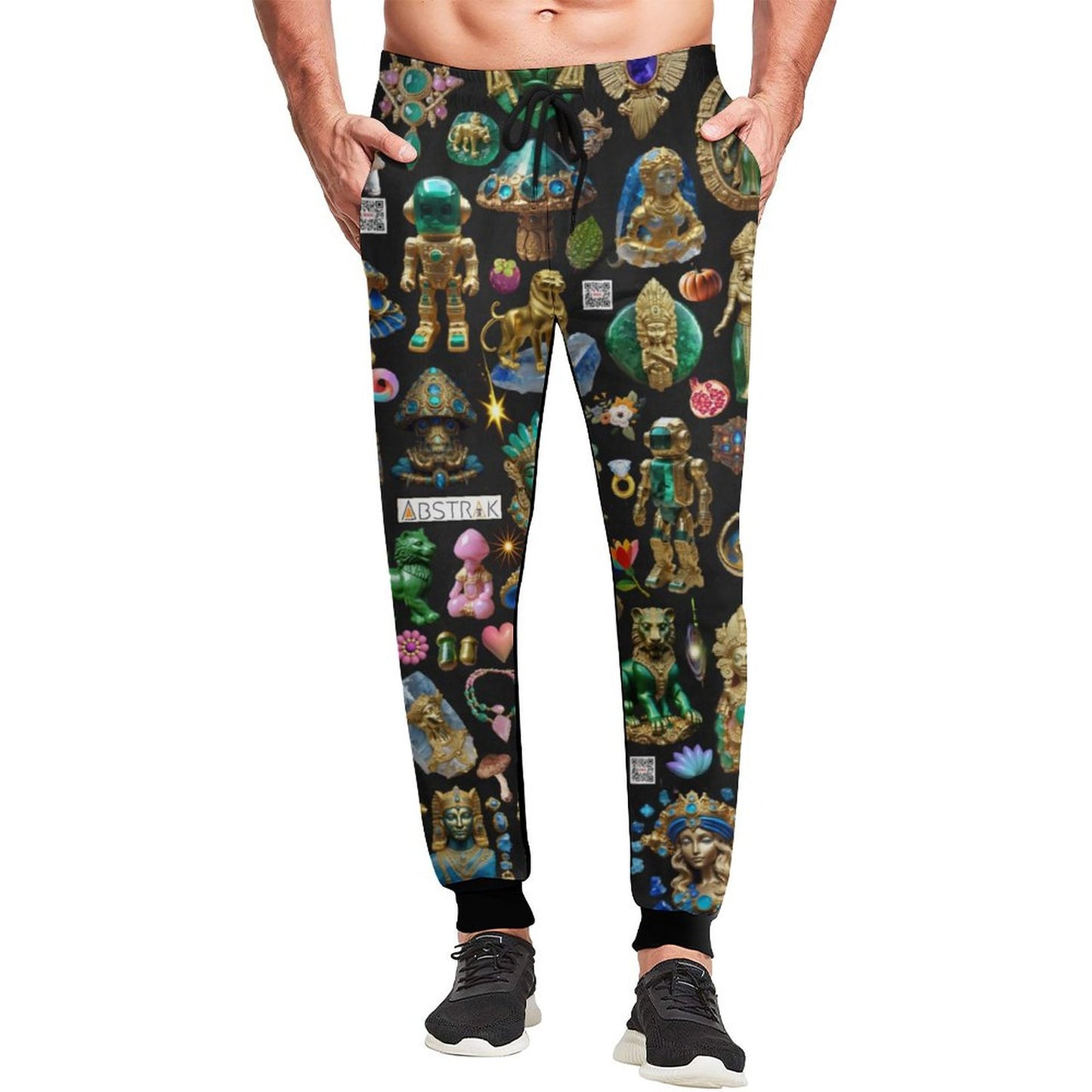 Men's Printed Sweatpants (Front All-Over Printing)