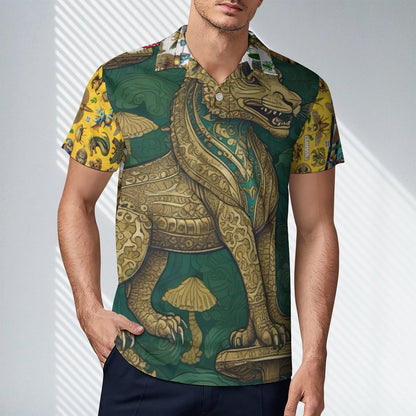 Short Sleeve Men's POLO T-shirt (All-Over Printing)