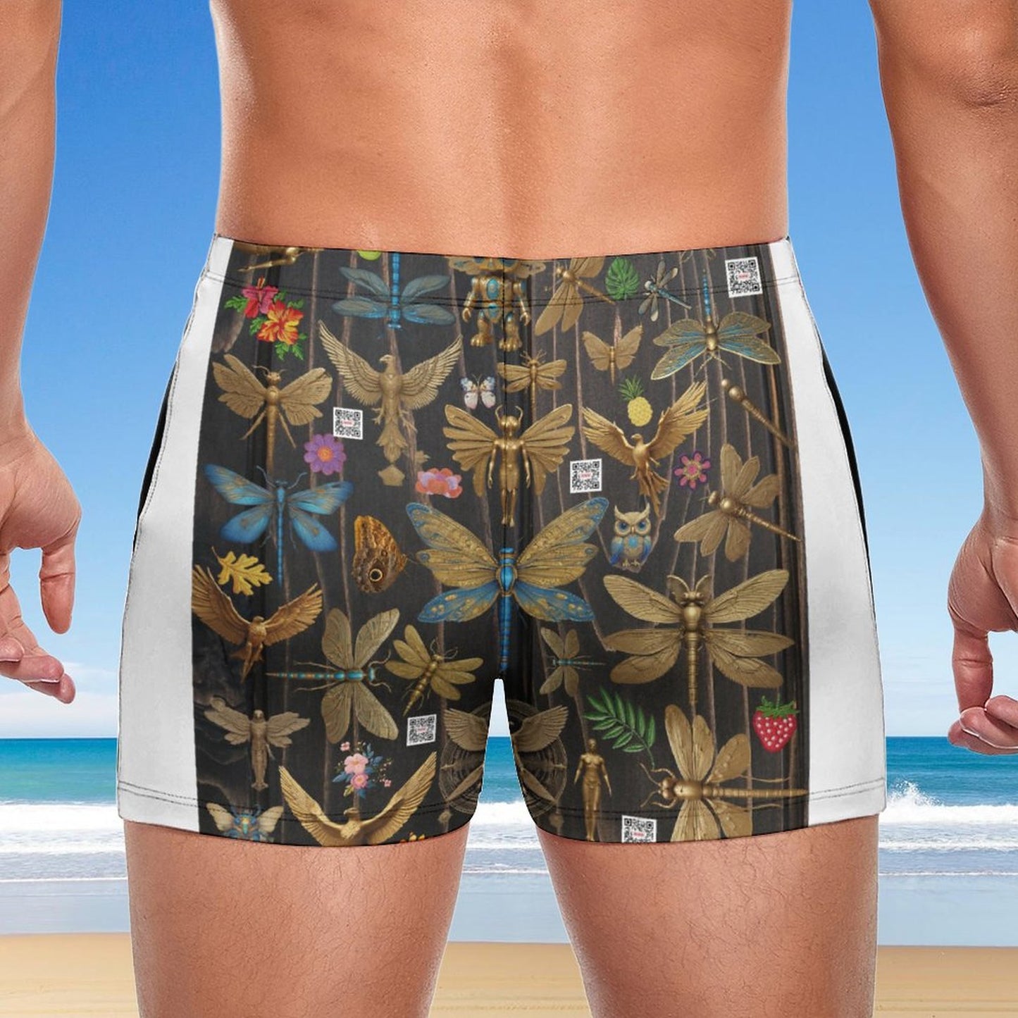 Men's Swimming Trunks DN003 (All-Over Printing)