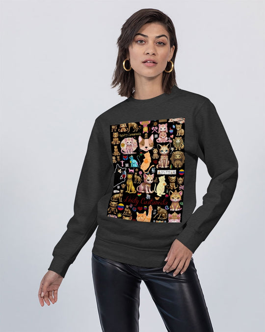 Leidy Abstrak Unisex Premium Crewneck Sweatshirt | Lane Seven