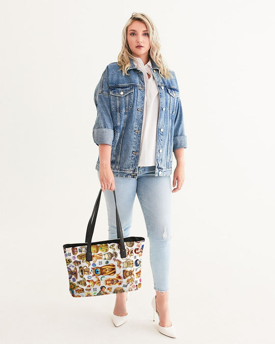 Planes Abstrak Stylish Tote