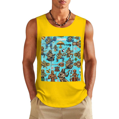 DTF 160gsm Men's Cotton Tank Top BX (Front Printing)