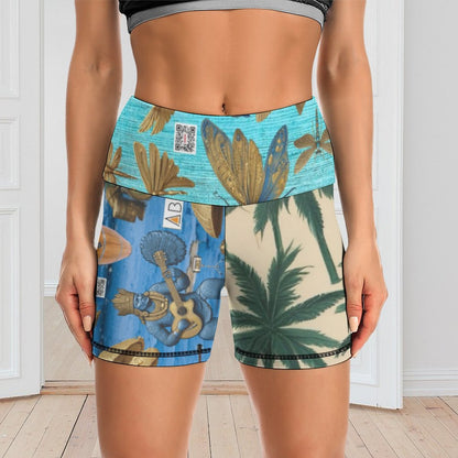 Women Yoga Shorts Y10A (All-Over Printing)